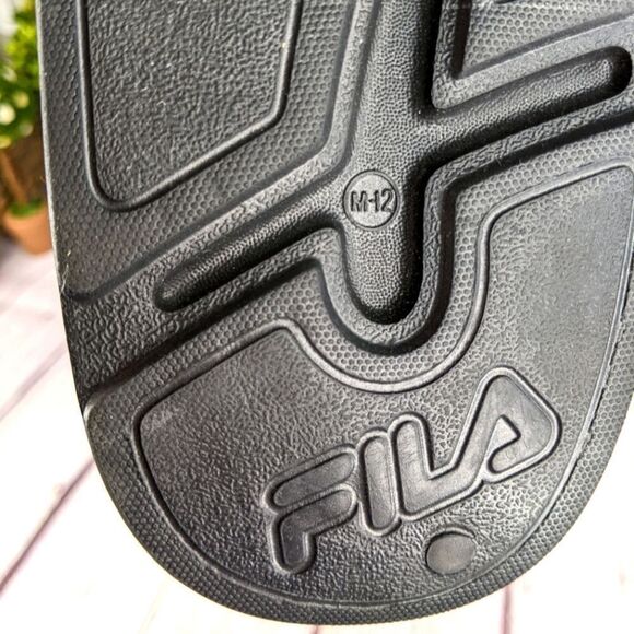 Fila SLEEK SLIDE LT Black Slip-On Athletic Sandals - Picture 7 of 8
